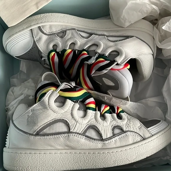 ランバンLEATHER CURB SNEAKER サイズ41